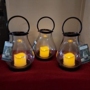 Jaclyn Smith 3 Large Led Lanterns